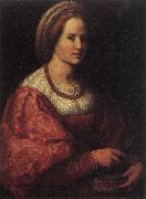 Portrait of a Woman with a Basket of Spindles